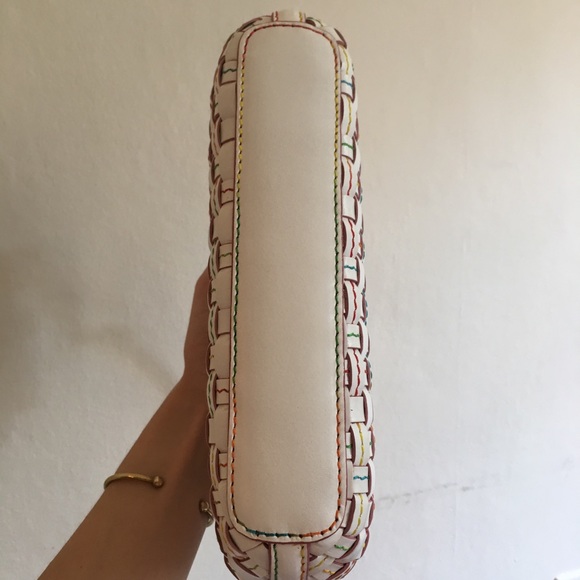 ELLIOTT LUCCA ๐ธ woven Clarissa bag rainbow stiching - Picture 5 of 8